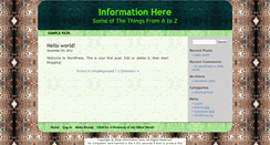 Desktop Screenshot of informationhere.net