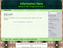 Tablet Screenshot of informationhere.net